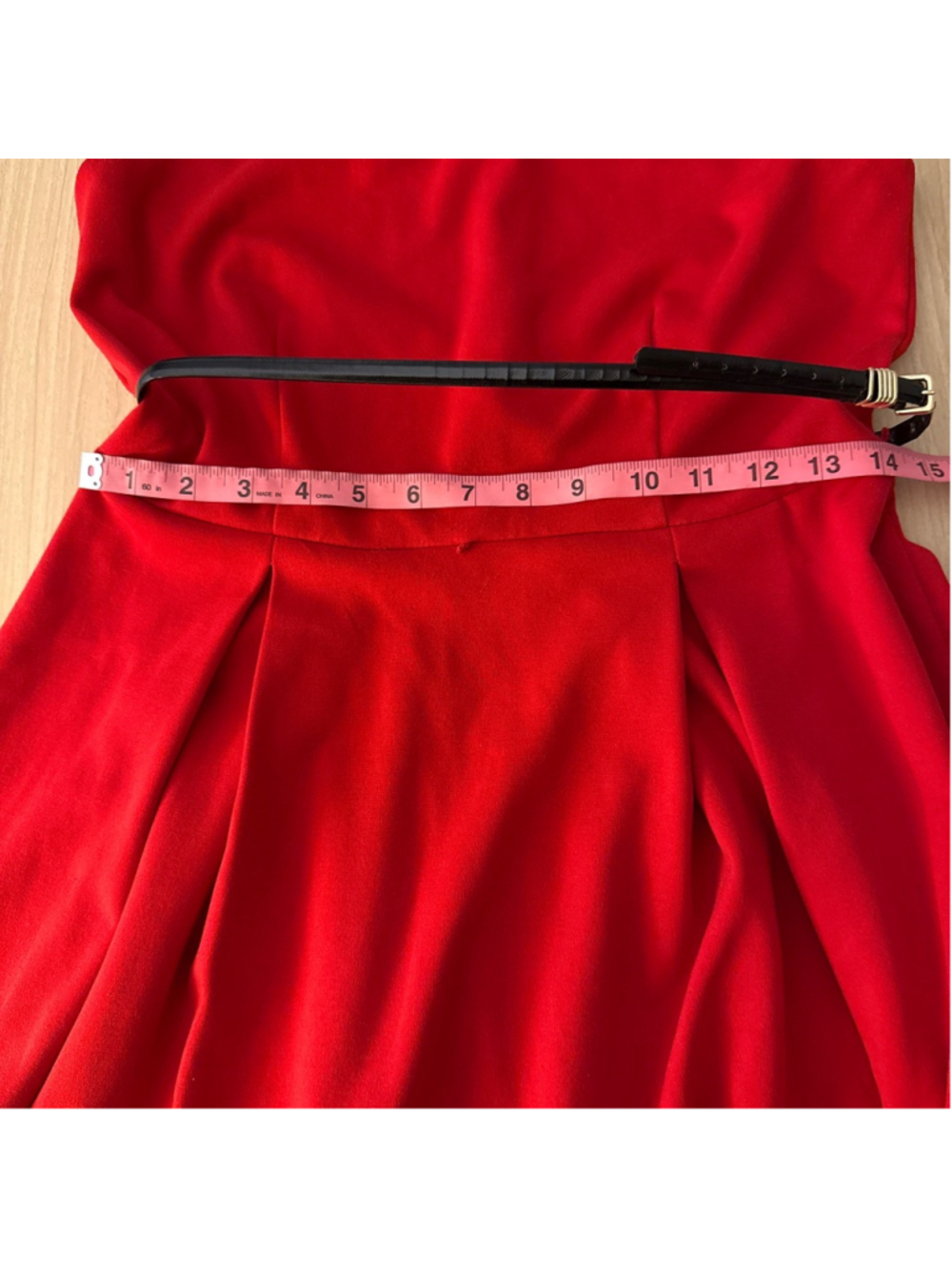Calvin Klein Red Dress with Black Accents Size 8 - Picture 12 of 17